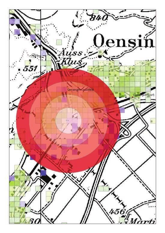 Oensingen Dorf Oensingen 1'308 691 1'999 1'413 1'626 3'039 Potenzialpunkte Einwohner 2030 Potenzialpunkte Vollzeitstellenäquivalente 2030 Total Potenzialpunkte