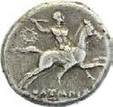 Trias 344-336 v.chr. Kopf der Athena mit korintischem Helm n.l. Rs.: Seepferd n.l. 4.03 g. Sear 1193; SNG Kop.