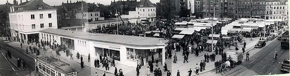 EWV Mitte-Nord, Nordvorstadt, Pölbitz Neumarkt um 1935 Neumarkt 2013