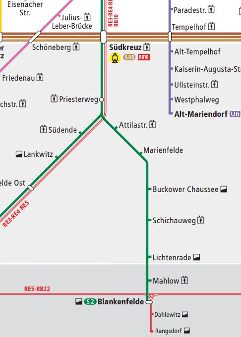 TOP 4: Grunderneuerung S-Bahn Berlin, S2 Süd Übersicht der geplanten S-Bahnsperrungen in 2018 Folgende, durchgängige Totalsperrungen auf der S-Bahnlinie S2 Süd sind im Jahr 2018 bislang geplant