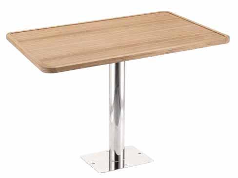 TABLES TABLES TISCHEN 29 A A «Inox - Stainless steel» B TABLE EN TEAK ET PIED EN ACIER INOX AISI 316 AVEC POIGNÉE