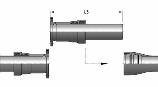 Reparatur / Zusammenschluss 3.7 Rohrstück mit Länge L2 ausschneiden.