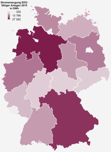 Quelle: Jahresmeldungen der Verteilnetzbetreiber für 215, veröffentlicht durch die ÜNB; BDEW (eigene Berechnung); Stand: 31.12.216 Abb.