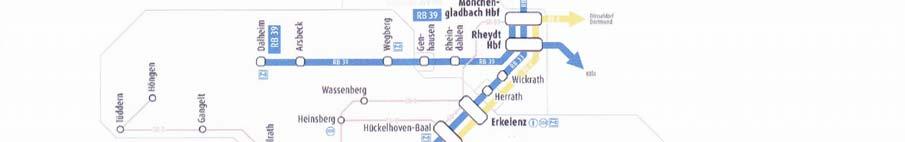 Beispiel Aachen Stufenkonzept, Liniennetz Stand 2000 Ballungsraum Aachen: Aachen 259.000 EW Düren 93.