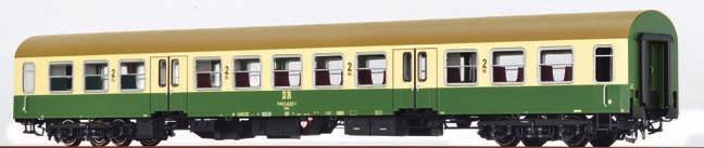 grün-elfenbeinfarbigen Anstrich für Schnellzugwagen.