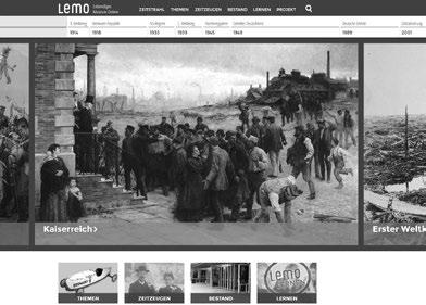 38 Multimedia www.dhm.de/lemo LeMO Lebendiges Museum Online LeMO ist das Online-Portal zur deutschen Geschichte.