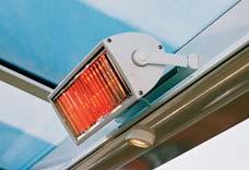 Highlights erweiterbares Sytem Lichtleiste LED/Design Terrassennutzung bis in den Abend (Option) Wandmontage Dachmontage Lichtleisten verlängern die Nutzungsdauer des Terrassendaches.