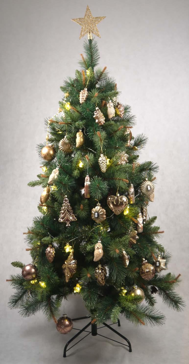 50 VE 8 142-1090 Weihnachtsbaum mittel gemischt mit 3 Plastikfüsse 112 Tips, h= 90 cm CHF 28.70 VE 2 CHF 25.