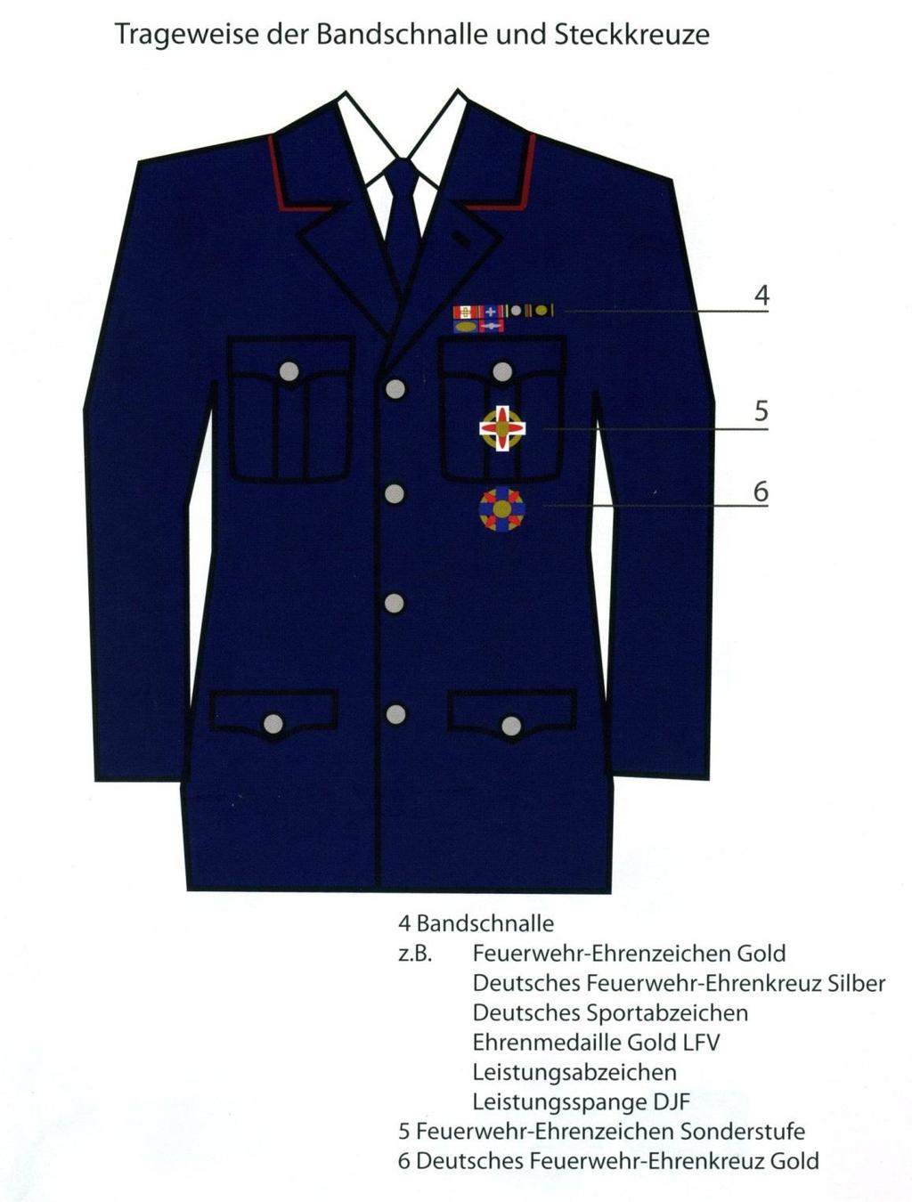 i565 Orden Feuerwehr Sachsen Verdienstkreuz silbern mit Bandspange 