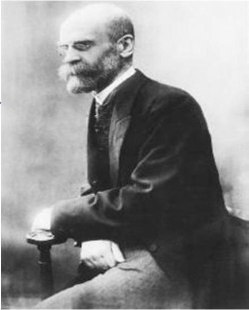 Emile Durkheim 1858-1917 Frankreich Soziologe und Ethnologe Begründete mit seiner Methodologie die