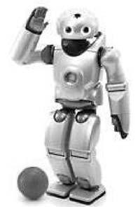 1.2 Roboter als integraler Bestandteil der Lebenswelt 9 Die komplizierte Steuerung koordiniert die Extremitäten so schnell und sicher, daß Qrio seine Balance auch dann nicht verliert, wenn beide