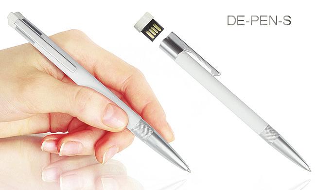 DE-PEN-S Kugelschreiber und USB Stick Dank seines innovativen Designs ist DE-PEN-S der vermutlich dünnste USB
