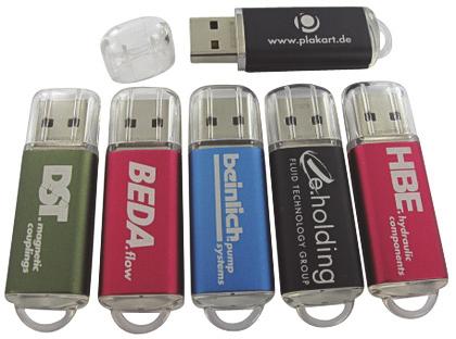 DE-ORG USB Stick Für Lasergravur gut geeignet Korpusfarben: Aluminiumgehäuse,