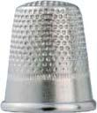 Fingerhut Mit Anti-Rutsch-Kante Größen: Farbe: 14 mm 15 mm 16 mm 16,5 mm 17 mm 18 mm silber Fingerhut Klassisch Größen: Farbe: 14 mm 15 mm 16 mm 17 mm 18 mm silber