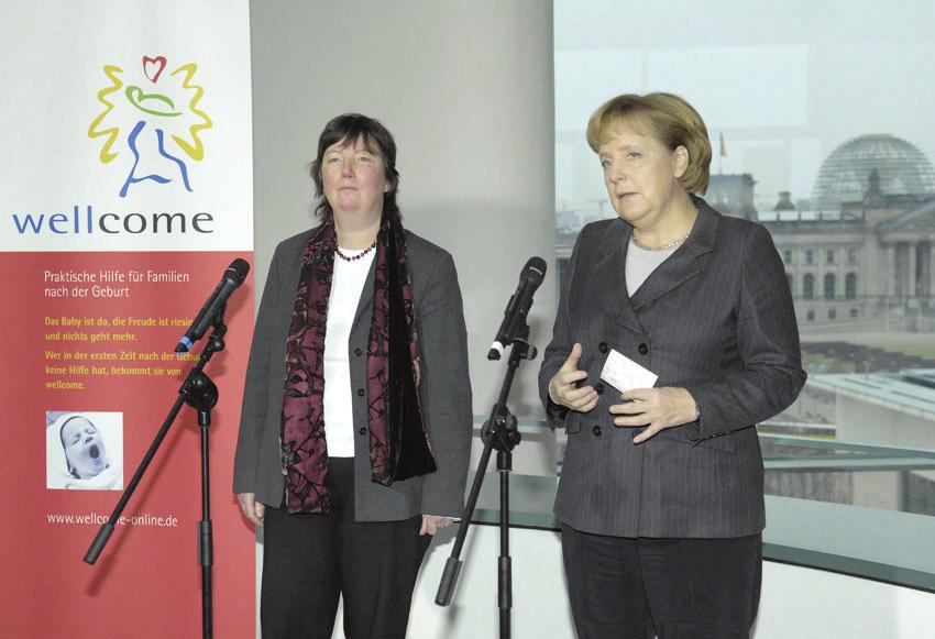 Schirmherrschaft wellcome ist es gelungen, die Politik mit ins Boot zu holen. Seit dem 17. Dezember 2007 hat die Bundeskanzlerin Angela Merkel die Schirmherrschaft für wellcome bundesweit übernommen.