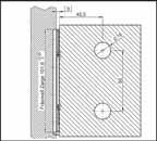 Beschläge für den Innenausbau BO 5206665 BO 5206666 Oberfläche Edelstahllook mattverchromt
