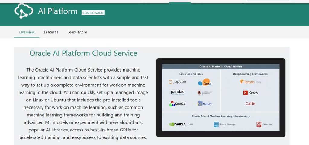 Oracle AI Platform Cloud Service Auf OOW 2017 angekündigt
