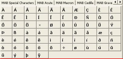 MAB Ring MAB Tilde MAB Line Below MAB Circumflex MAB Combined Diacritics RINGEL TILDE UNTERSTREICHUNG ZIRKUMFLEX Komb. diakr.