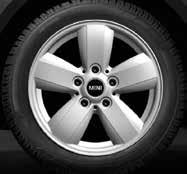Za MINI (R5x). Steel wheel. 15'' platišča Steel Wheel s pnevmatikami Michelni Alpin A4* v dimenzijah 175/65 R15 84H. Za MINI (F55/F56).