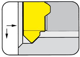FASN und RÜCKWÄRTSDRN (innen) CAMFRING and BACKBORING (internal) SCNIDPLATT INSRT e Schnitttiefe bis Depth of cut up to 1,5 mm e f a r s d t max D min R/L.4545.