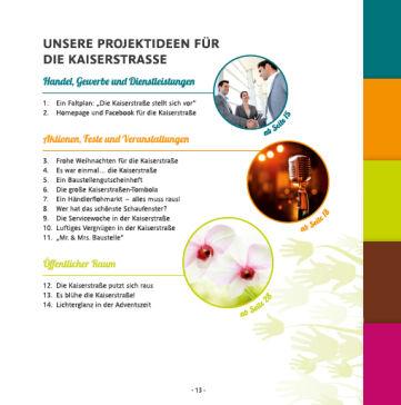 und zur geplanten Sanierungsmaßnahme Vorstellung von 25 Projektideen und Aktionen ausreichend Platz für Ideen, Wünsche und Anregungen