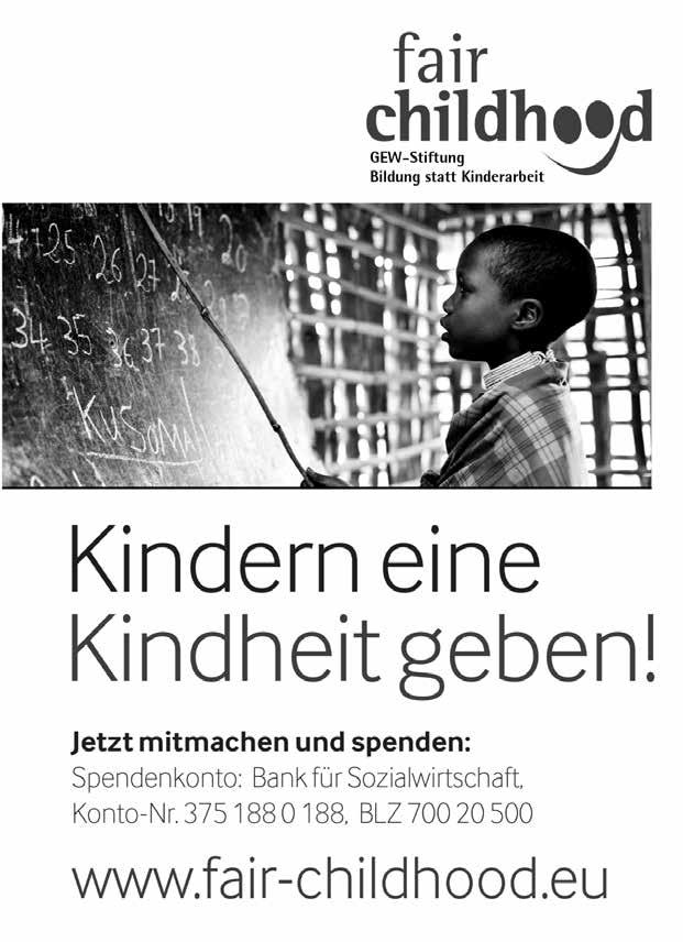 Fair Childhood»Fair childhood«und lokale Initiativen Bernd Winkelmann L Am 23.10.