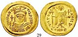Gold. Sear 5. vz+ 600,- 27 Justinian I., 527-565 Solidus 527-565, Constantinopel. 4,15 g.