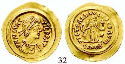, 425-455 Solidus 426-430, Ravenna. 4,46 g. Büste r.