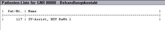 Bestätigen Sie den Dialog mit OK und Sie erhalten eine Übersicht der abgerechneten Ziffern der Hausarztzentrierten Versorgung in Bayern: Per Doppelklick