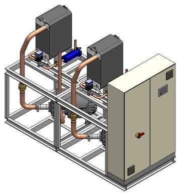 Flüssigkeitskühler in Split-Bauweise für Betrieb mit externem Verflüssiger Z -