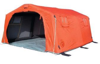 Schnelleinsatz-Zelt aufblasbar 5x4m Zur Verwendung als Kommandozelt, Erste Hilfe-Zelt oder als Dekontaminationszelt in Verbindung mit einer geeigneten Deko Dusche.