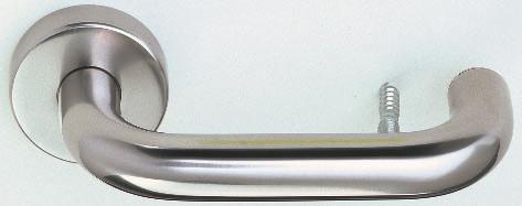Türdrücker K_A kwsa0082 A00-1kat2001 Türdrücker Serie RKF (Rast-Kugel-Feder) A.. auf Rund- oder Ovalrosetten für Vierkantstift 8 und 9 mm festdrehbar, kugelgelagert und mit optionaler Rückholfeder.