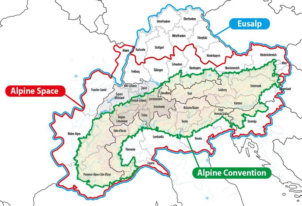 Deutschland: 2 Bundesländer Baden-Württemberg, Bayern Schweiz: 26 Kantone Aargau, Appenzell Ausserrhoden, Appenzell Innerrhoden, Bern, Basel- Landschaft, Basel-Stadt,