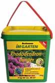 Spezialdünger Rhododendrondünger Organisch-mineralischer NPK-Dünger 8+5+8 mit 3 % Magnesium und 1 % Eisen Für alle Moorbeetpflanzen wie Rhododendren, Azaleen, Eriken, Berglorbeer, Heidel- und