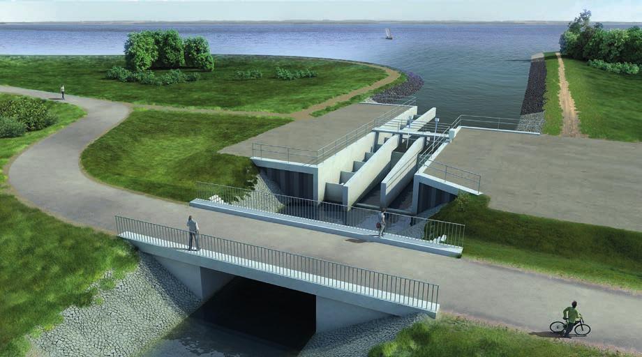 Tagebau Das Auslaufbauwerk Cottbus-Nord: Wasserbauwerke des Cottbuser Ostsees Bauzeit 2021-2022 Kapazität max.