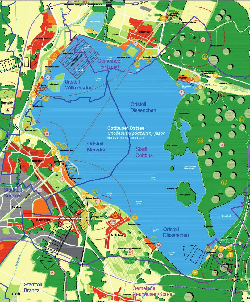 Der Masterplan Tagebau Cottbus-Nord: Cottbuser Der künftigeostsee Ostsee Kommunen Nach der planmäßigen