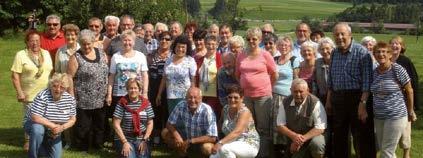Juli machten wir einen schönen Wandertag. 36 PensionistInnen trafen sich nahe der tschechischen Grenze beim Schanzenstüberl.