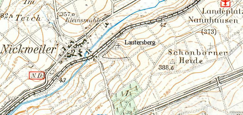 Friedenskreuz Lautersberg Auf einer kleinen Anhöhe oberhalb von