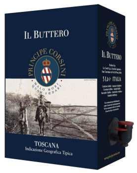 Il Buttero IGT Toscana Bag-In-Box Anbaugebiet: Tenuta Marsiliana, Maremma Rebsorte: Cabernet Sauvignon, Merlot Vinifizierung: In Stahltanks während 14 Tagen bei kontrollierter Temperatur von maximal