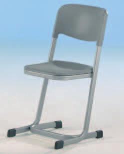 Robustes Metallgestell hygienischer Kunststoffsitz- & rücken perfekt zu reinigen unempfindlich gegen Kratzer