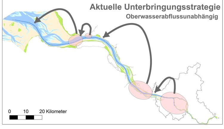 Aktuelle Unterbringungsstrategie (Feinmaterial) WSV und HPA NOK Osteriff für weitere Informationen siehe Vortrag: 2. Forumssitzung Feb.