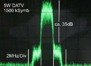 [Fortsetzung der Beigestellung von DC8UE Die Allocation Bandwidth ergibt sich dabei aus 1 + Roll-off-Faktor x Symbol-Rate entsprechend der Formel (BWallocation = 1.35 x S/R) (bei einem 0.