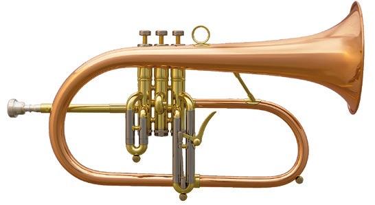 Symphony Flügelhorn in B Serie: Professional, Modell: FFH-8200 Bohrung: 11,0 mm, Edelstahlventile Schallstück Ø 153 mm Gewicht ca.