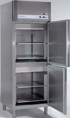 Kühl- und Tiefkühlschränke Medi Line Porkka MC GD und MF GD Glastüren Medi Kühl- und Tiefkühlschränke mit Umluftkühlung und einer vollautomatischen, elektronischen Temperatur- und Abtausteuerung mit