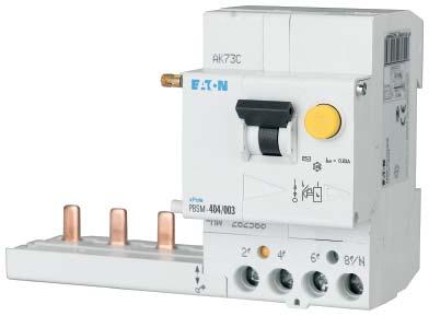 Anbaubare Fehlerstromschutzeinheit PBSM MW SG18211 Wird durch Zusammenbau mit einem hochwertigen Leitungsschutzschalter der Type PLS.