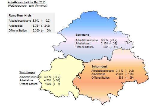 Telefon: 07151 9519 374 www.arbeitsagentur.de Unternehmen und Verwaltungen meldeten Arbeitsagentur und Jobcenter im Mai 850 freie Stellen, 4,3 Prozent mehr als im Vormonat.