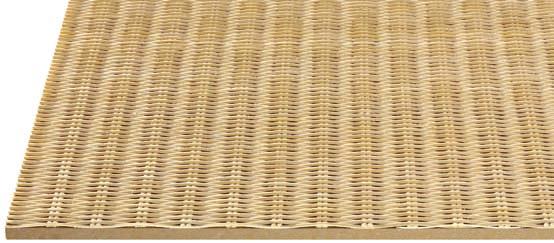 18 rattangeflecht-platten rattan reed panels CLASSICO Rattangeflecht-Platten Farbton hell natur (nur für Ravenna erhältlich) Rattangeflecht auf