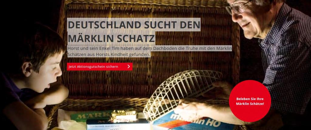 Deutschland sucht den Märklin Schatz!! Verlängert bis zum 31.12.2017!! Mitmachen und Gewinnen! Liebe Schatzsucher, schön, dass Sie die Suche nach dem Märklin Schatz mitmachen möchten.