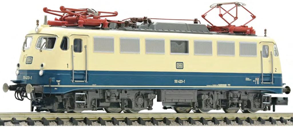 Neu eingetroffen! 733877 - Elektrolokomotive BR 110.3, DB in Spur N Spur: N Epoche: IV Elektrolokomotive, Baureihe (BR) 110.3, der Deutschen Bundesbahn (DB), Epoche IV, im Farbdesign Ozeanblau-Beige.