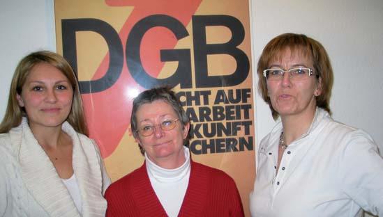 12. Finanzen Referat Finanzen: Anna Janosch, Monika Heiermann, Maike Maternowski, Referatsleiterin, (von links nach rechts).